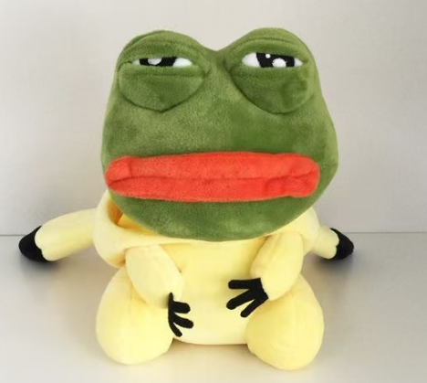Meme Pepe Emoji Sad Frog Pikachu Custom Plushie Toy