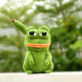 Meme Pepechu Emoji Sad Frog Plushie Toy