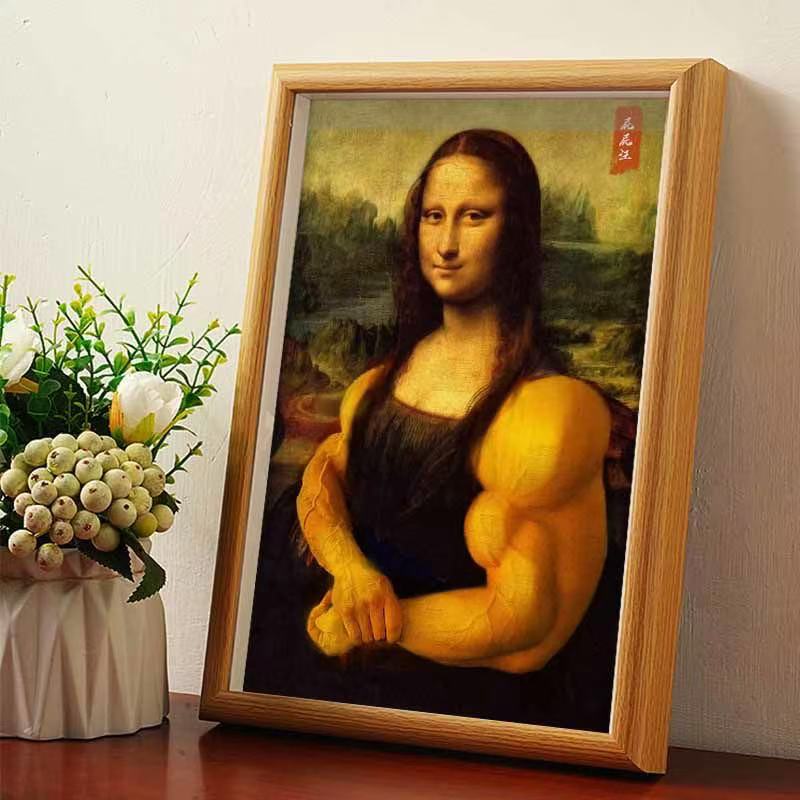 Framed Photo - Mona Lisa Muscle Man