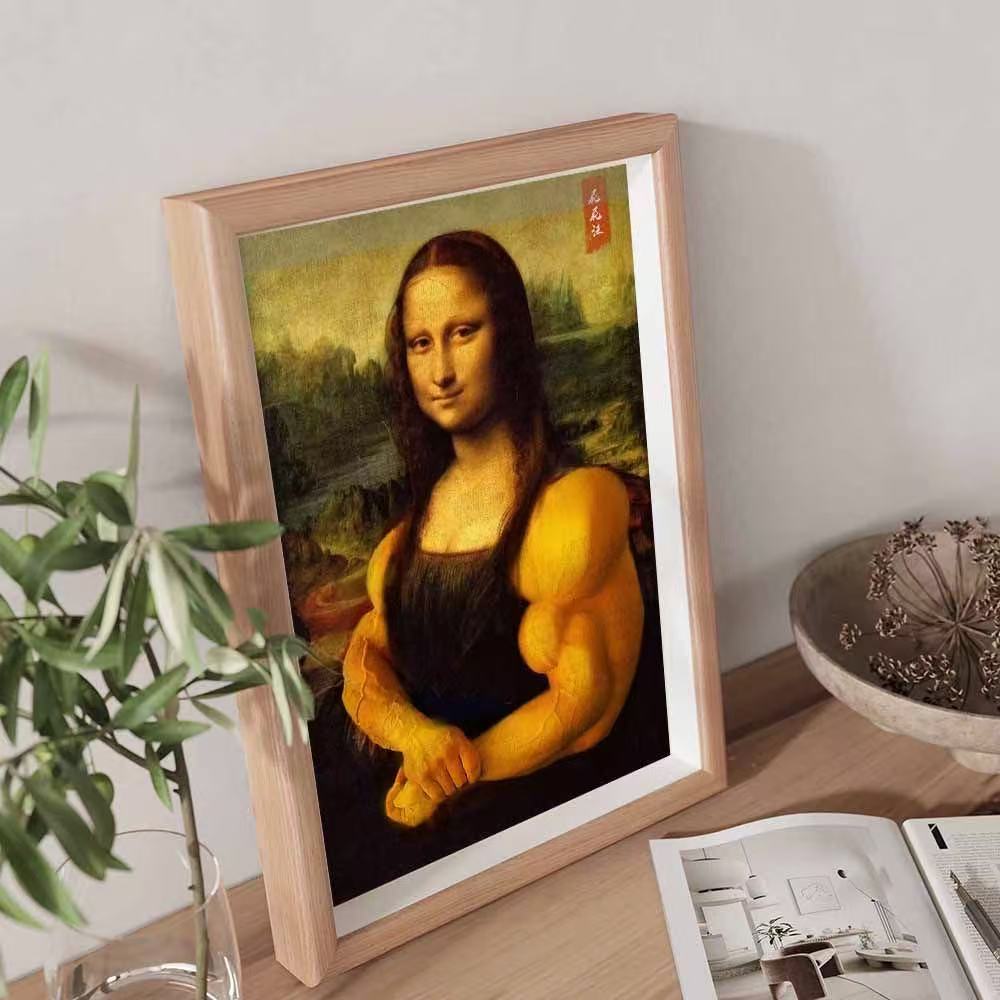 Framed Photo - Mona Lisa Muscle Man