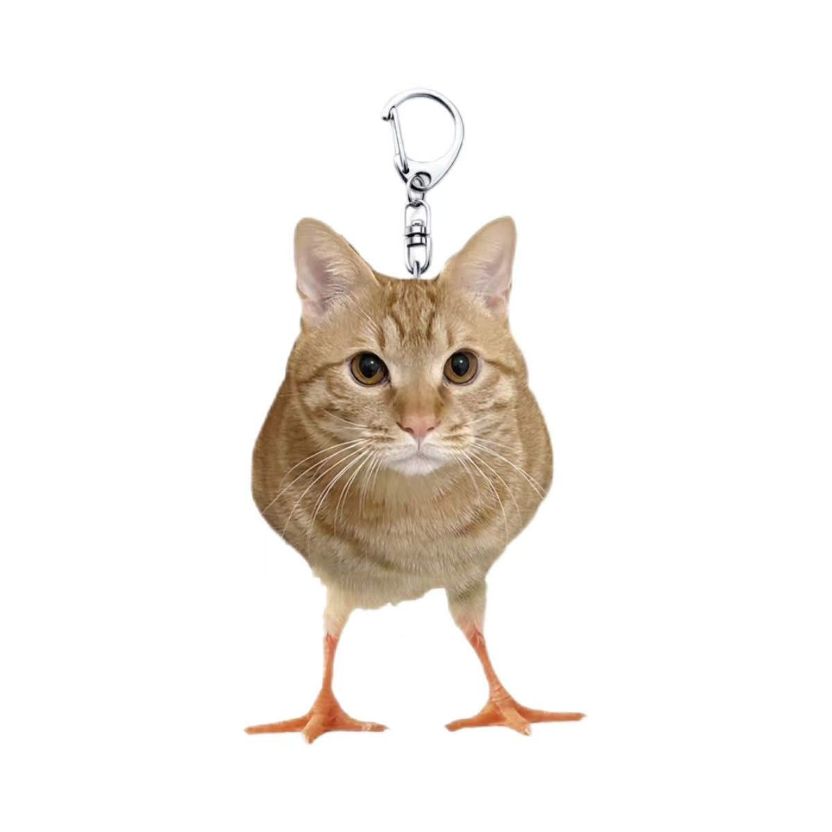 Hajimi Chiken Cat Acrylic Pendant