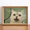 Framed Photo - Dogs and Cats - Happy cat