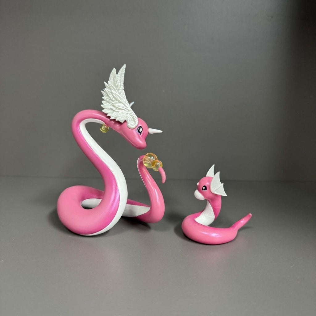 Shiny Dratini & Dragonair Pokemon Action Figure Toy (Third Party)