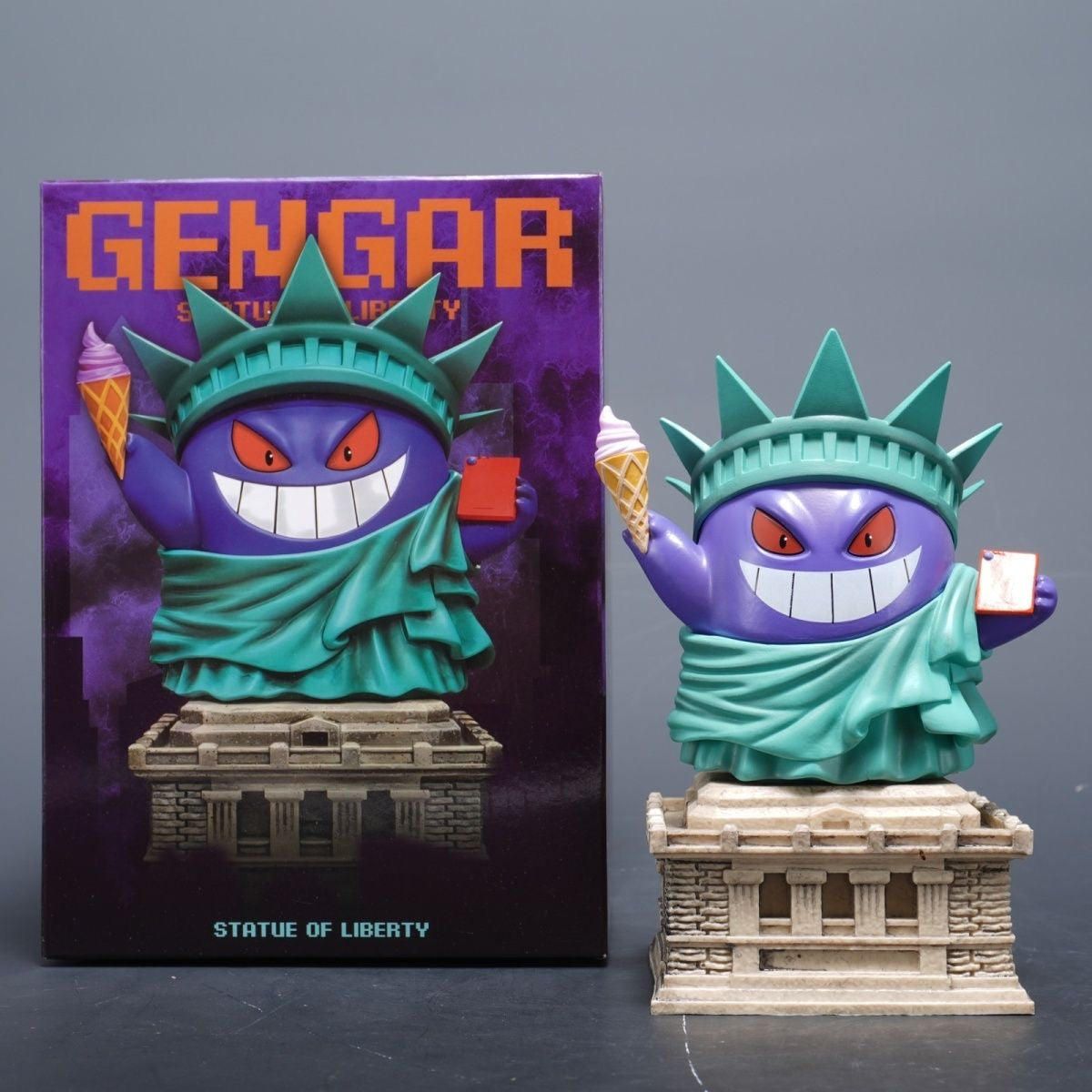 Gengar X Statue of Liberty Pokemon Action Figure Toy (Third Party)