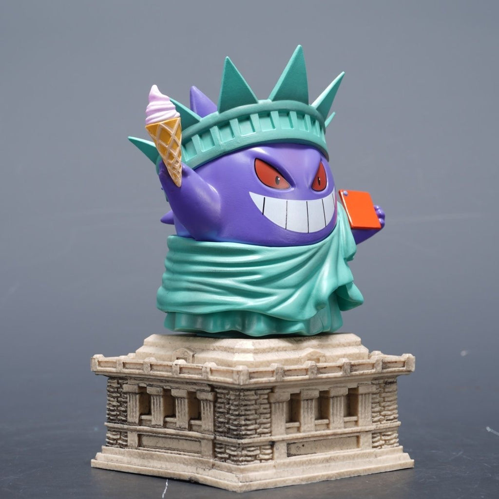 Gengar X Statue of Liberty Pokemon Action Figure Toy (Third Party)